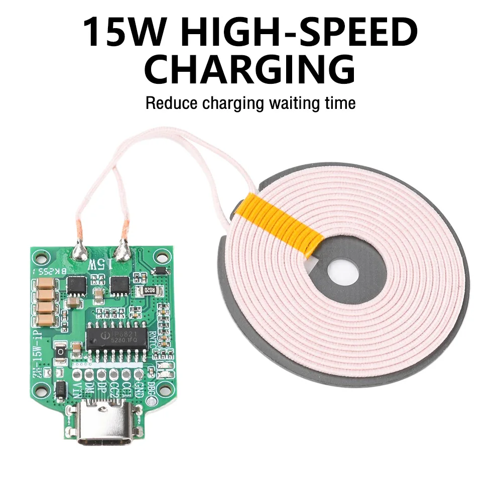 15W High-Power Wireless Charging Transmitter Module, with 5V