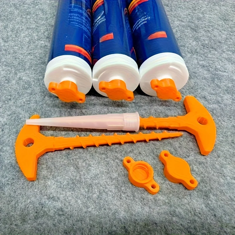2pcs Silicone seal cap and seal gun nozzle removal tool, silicone seal cap used for open core tubes to prevent rapid drying