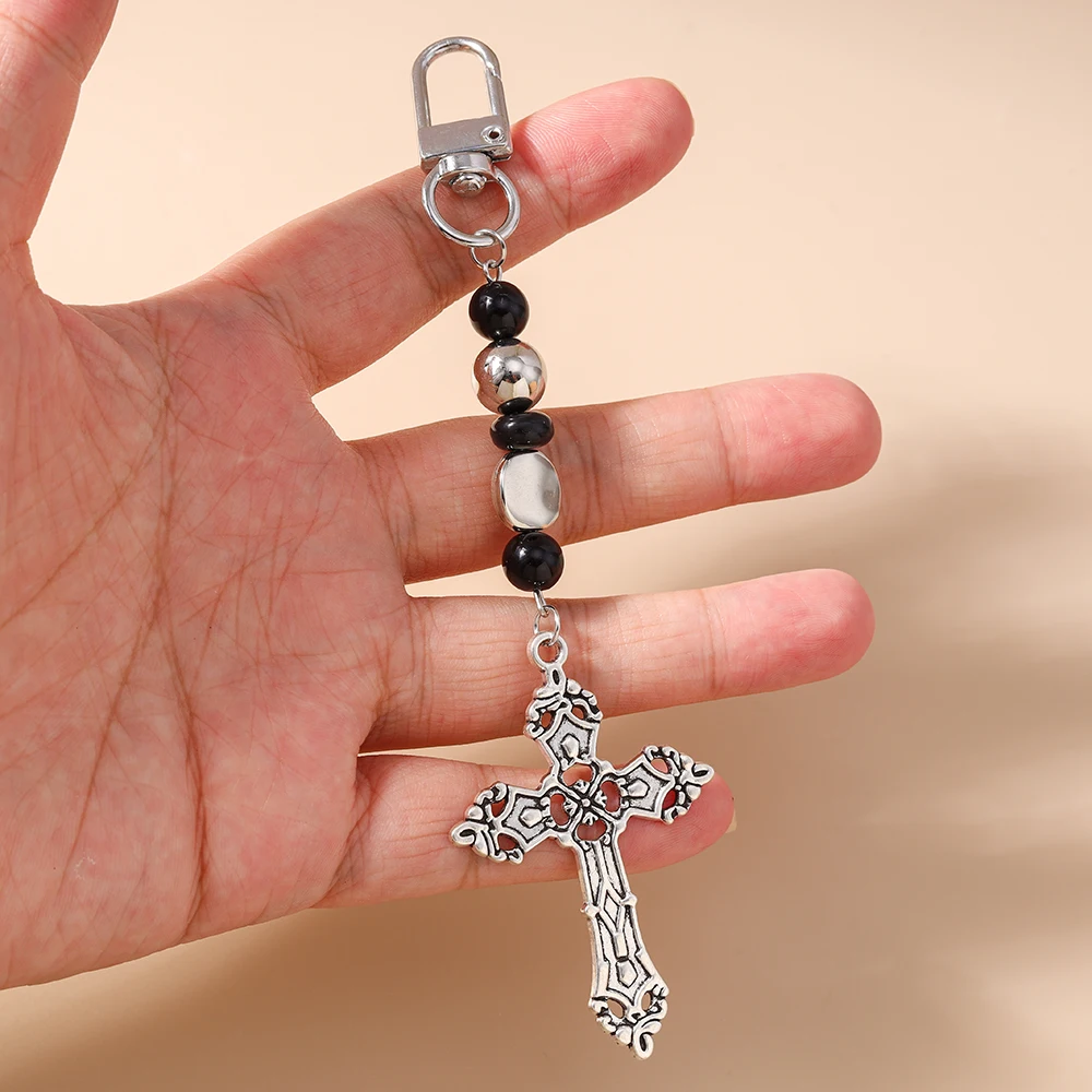 Aihua المعادن Steampunk الصليب المفاتيح اليدوية المحمول الحبل مجوهرات هدايا الصلبان سلسلة هواتف معلقة حزام الهاتف #3