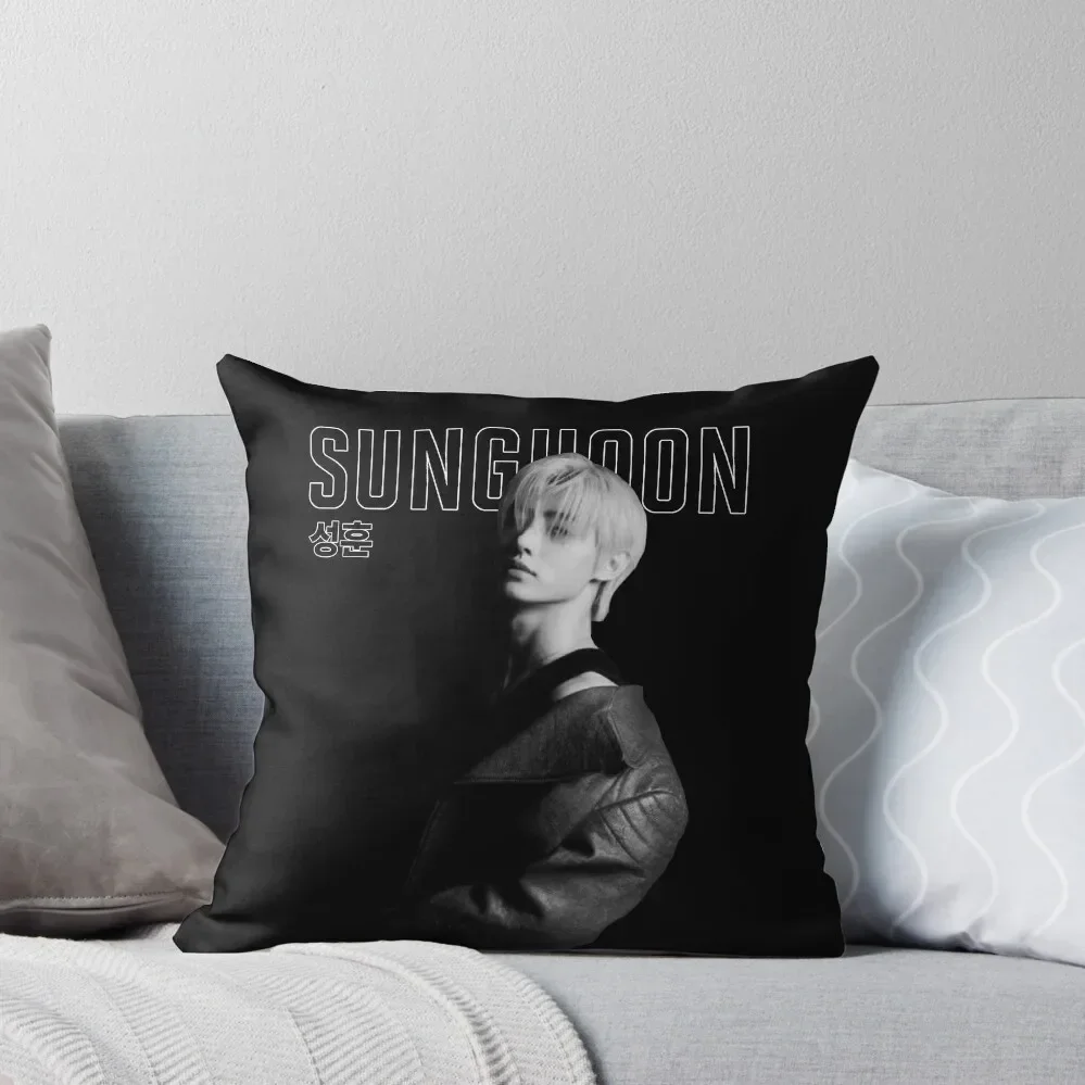 

Sunghoon - Black Edition Throw Pillow Sitting Cushion Sofa Cushions Cover pillow