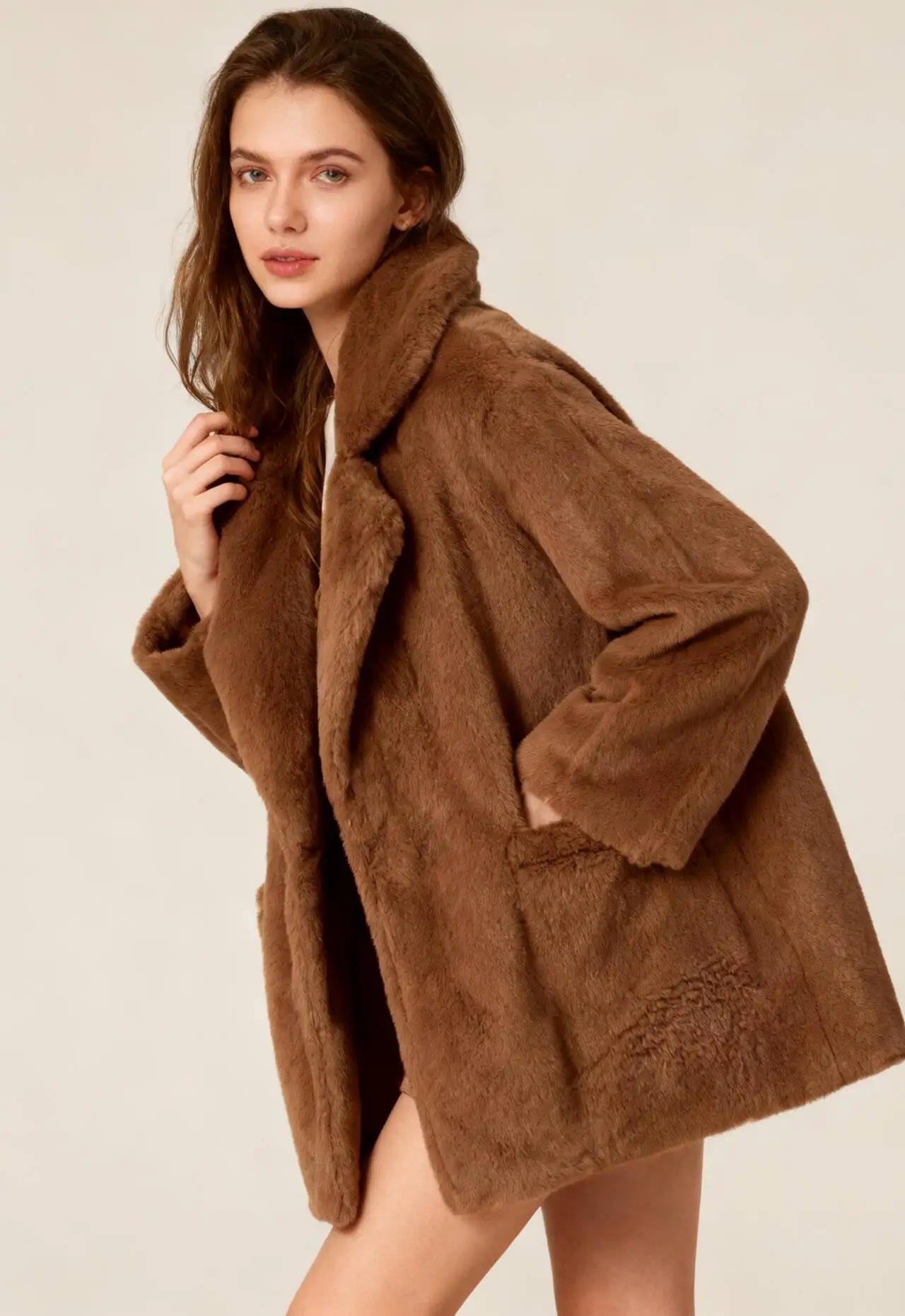 

Шерстяные пальто, женское шерстяное пальто ручной работы, осеннее вельветовое пальто в стиле барокко с поясом и рукавами «летучая мышь», регулируемая талия, шикарное