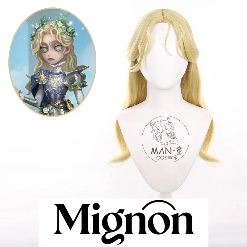 

Identity V Психолог Серебряный Рыцарь Косплей Парик Длинная Голова Топ Желтые Длинные Волнистые Волосы Хэллоуин