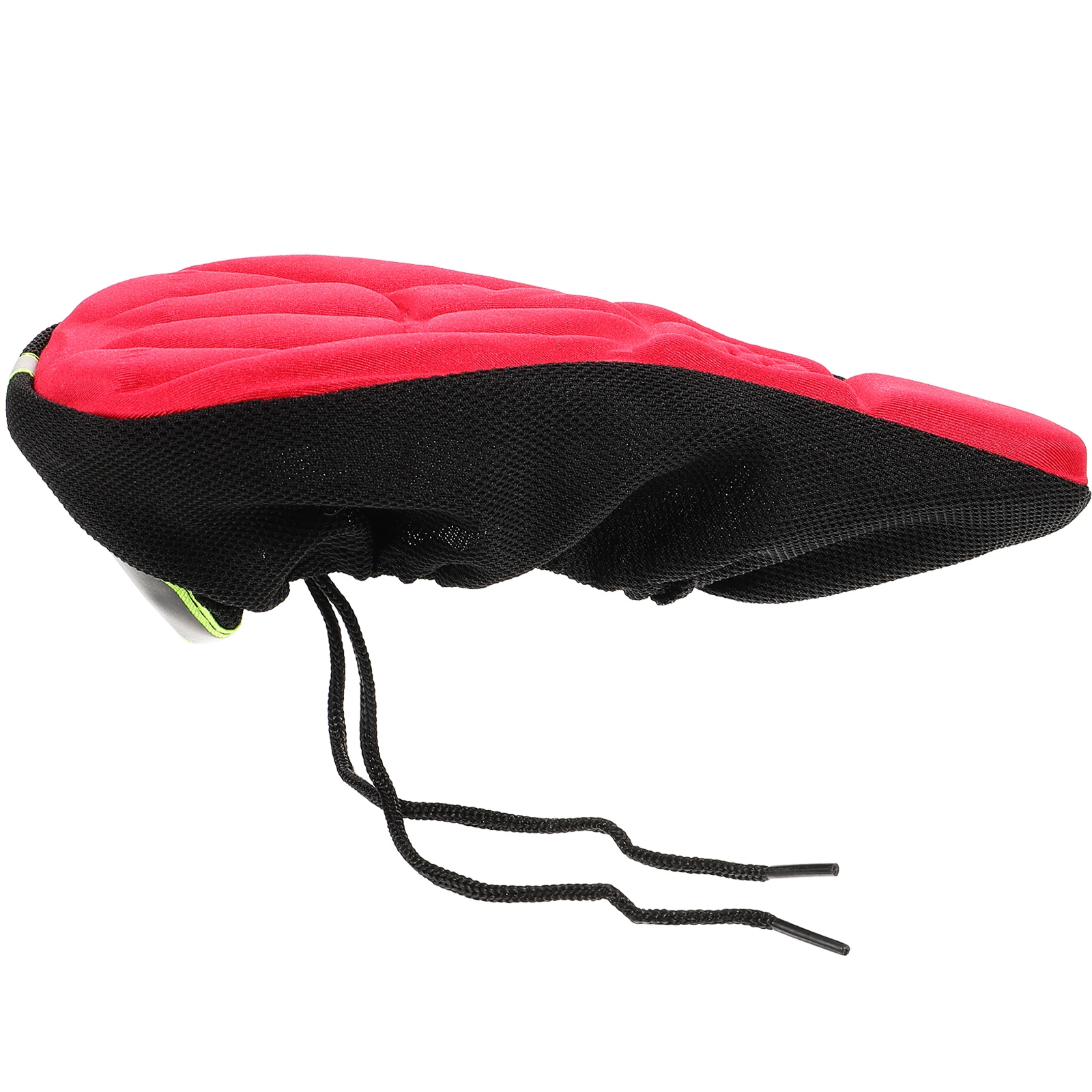 

Universal Size 3D Thick Silicone Bike Seat Cover Red Ergonomic Design Breathable Comfortable Cycling Accessory