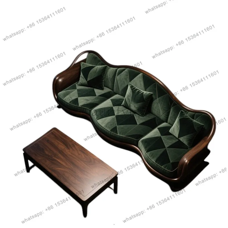 

Divano di fascia alta in legno massello per la casa classica di lusso leggera italiana