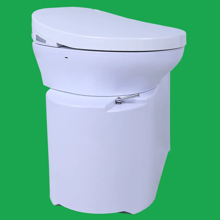 Automatic Mixing Discharge Composting Toilet 12V RV Urine Diverting Portable with Ventilation for Motorhome