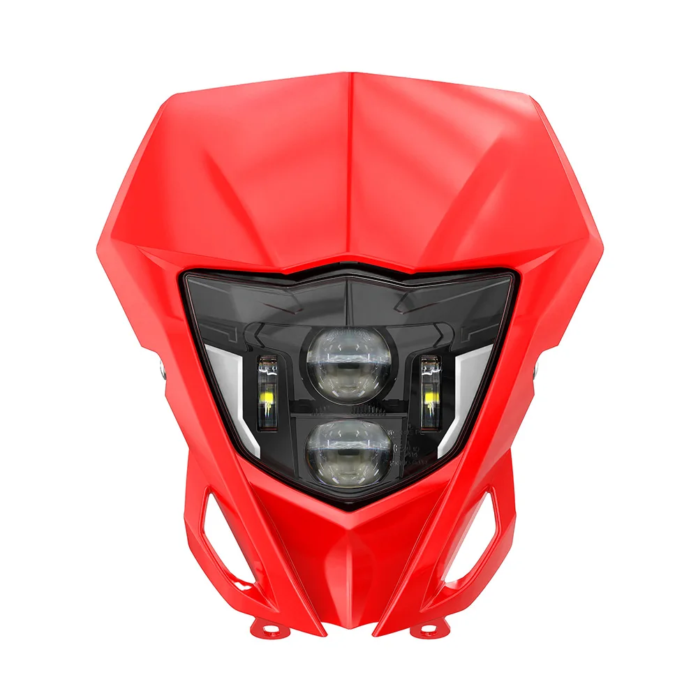 E24 LED Koplamp Koplamp Voor Yamaha WR450F WR250F WR450 250F 2014-2024 2025 Motorfiets Head Light lamp W/DRL Masker Kuip