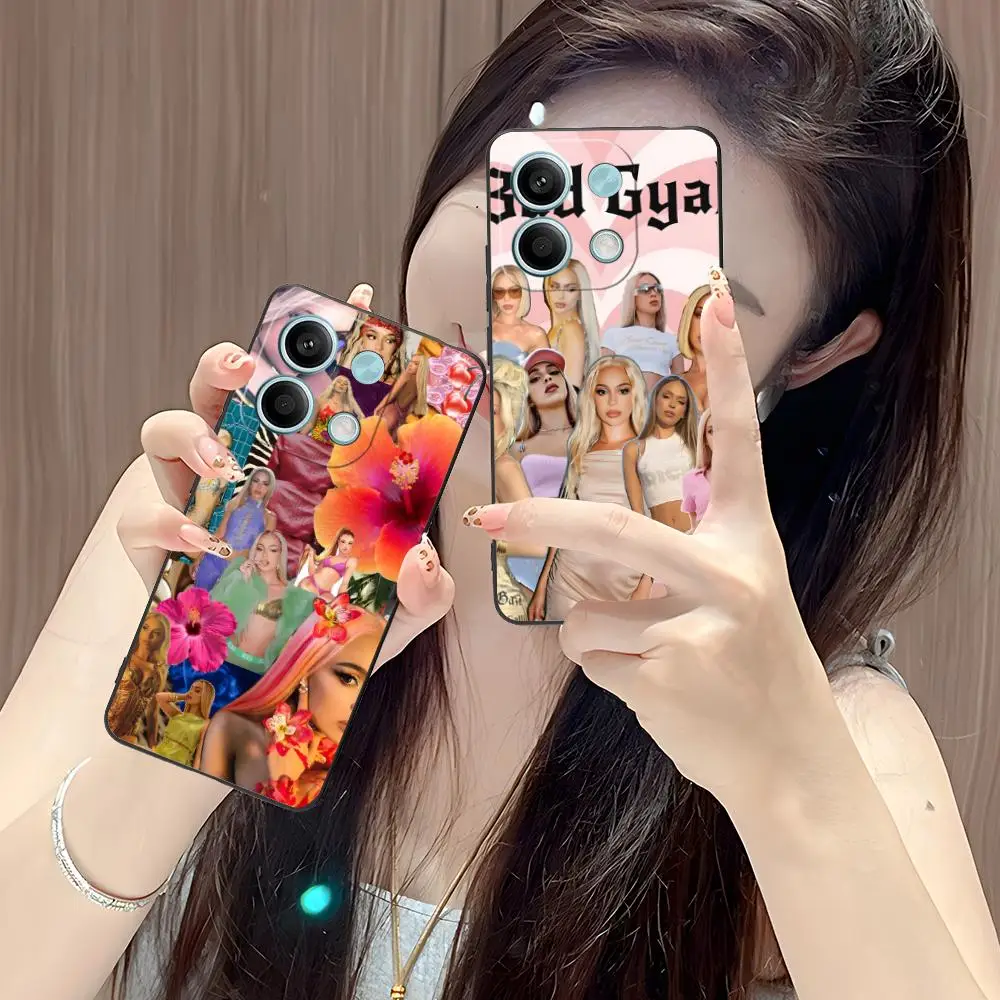 포코 F6 F5 F4 F3 F2 프로 GT C40용 배드 걸 모바일 폰 케이스 컬러 프린팅 보호 커버 스마트폰 커버