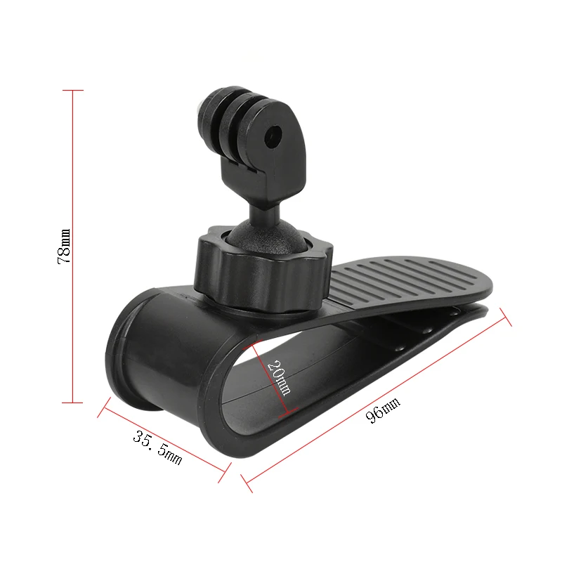 Car Sun Visor Clip Mount Quick Release Clip Mount For GoPro Hero 13 12 11 10 9 8 7 SJCAM DJI Insta 360 X4 DJI Action 4 3 Cameras