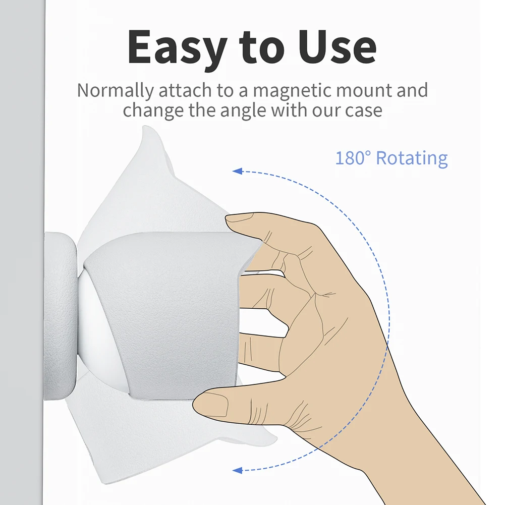 Silicone Case Cover for Google Nest Cam Outdoor Or Indoor (Battery) Protective Cover for Nest Camera Security Protective Case