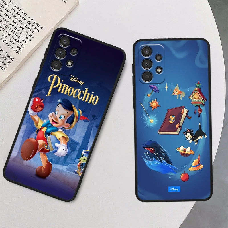 Disney Pinocchio Cute For Samsung A90 A80 A70S A60 A50S A40 A30S A20E A20S A10S Silicone Black Phone Case