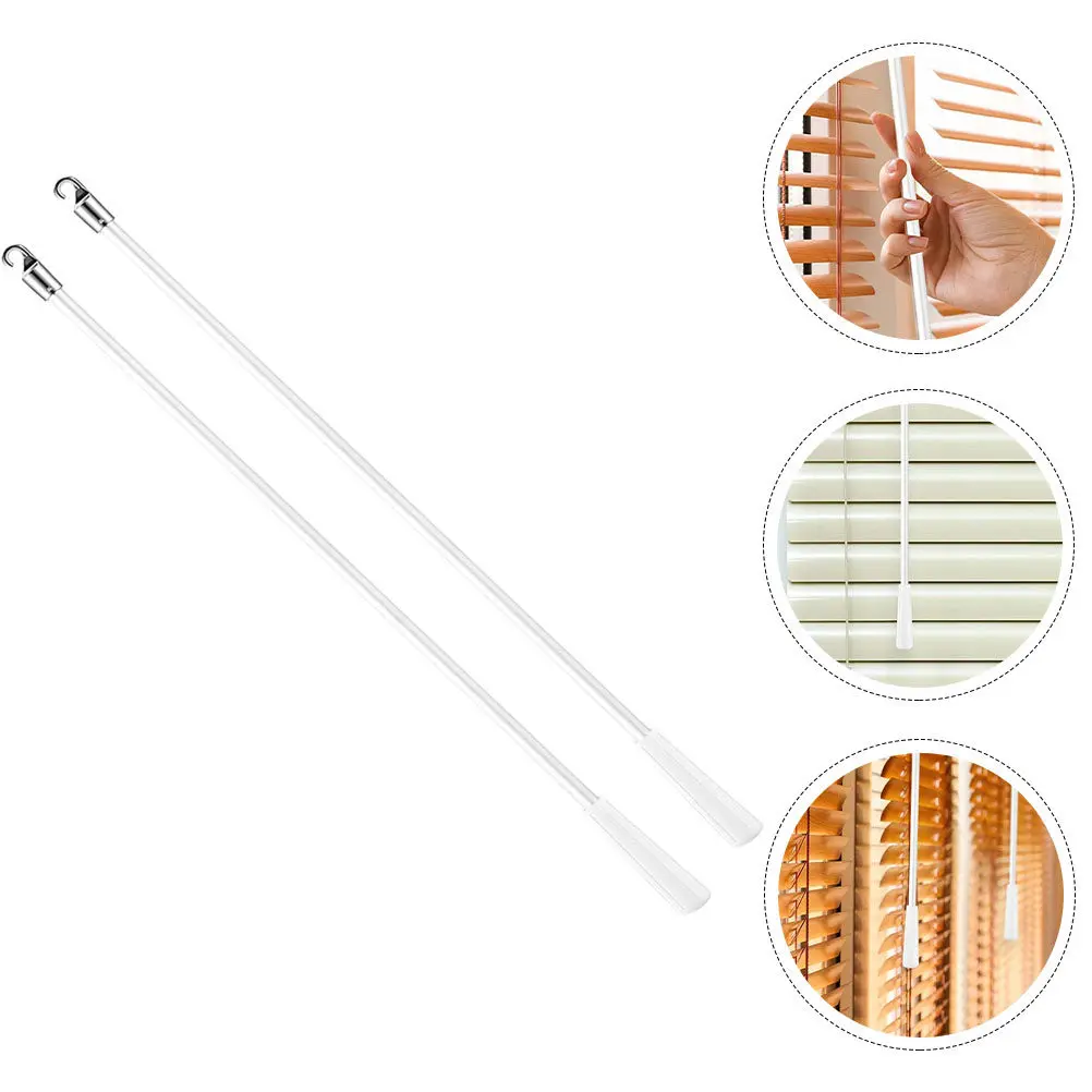 2Pcs Blind Tilt Rod Fiberglass Window Blind Wand Replacement Sturdy Corrosion Resistant Handle Design for Venetian Blinds