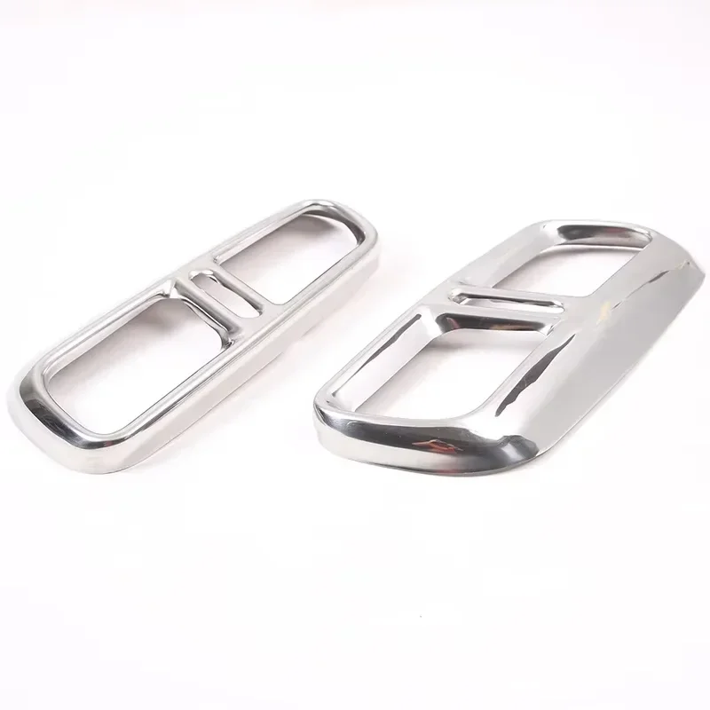 For Land Rover Range Rover Sport L461 2023 2024 Glossy Black Chrome Stainless Steel Car Exhaust Pipe Cover Trim Accessories image 3