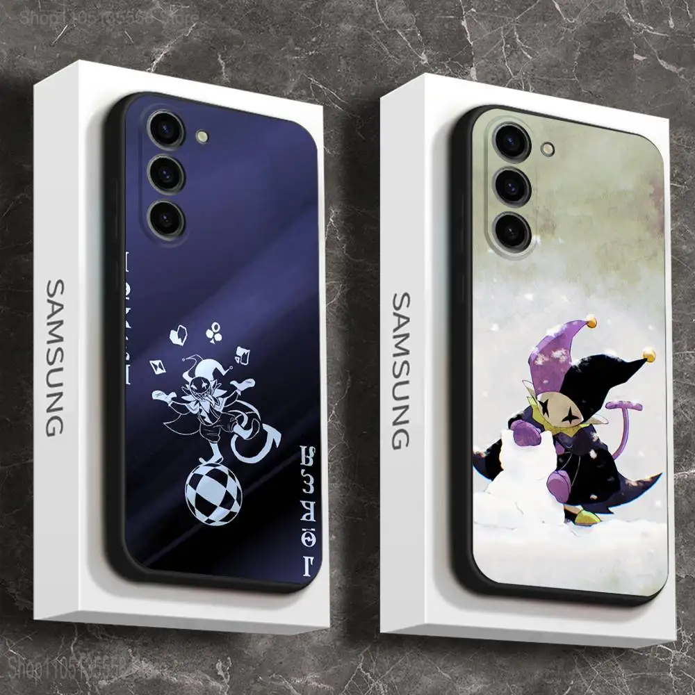 

Jevil Deltarune Game Phone Case For Samsung Galaxy A 73,72,51,53,52,71,22,5G,Note,J7,8,9 Soft Black Cover