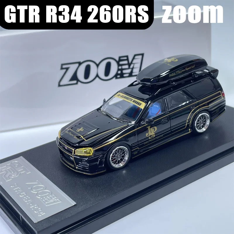 Zoom 1/64 GTR R34 260RS in Stock Alloy Motor Vehicle Toy Die