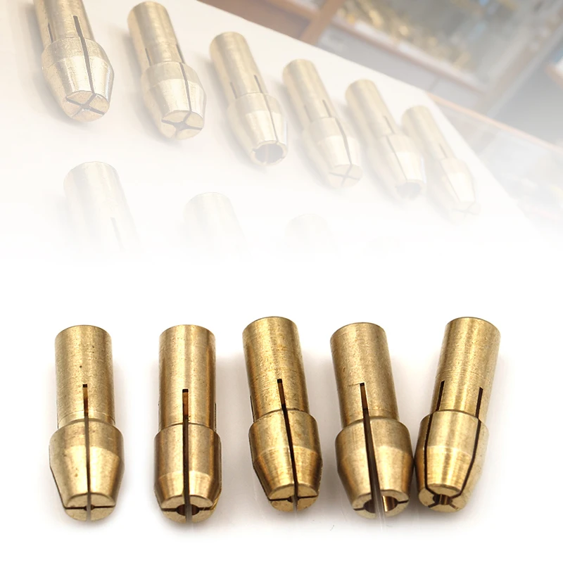 

10Pcs Mini Drill Chucks Adapter 0.5mm-3.2mm Dremel Mini Drill Chucks Chuck Adapter Micro Collet Brass For Power Rotary Tool