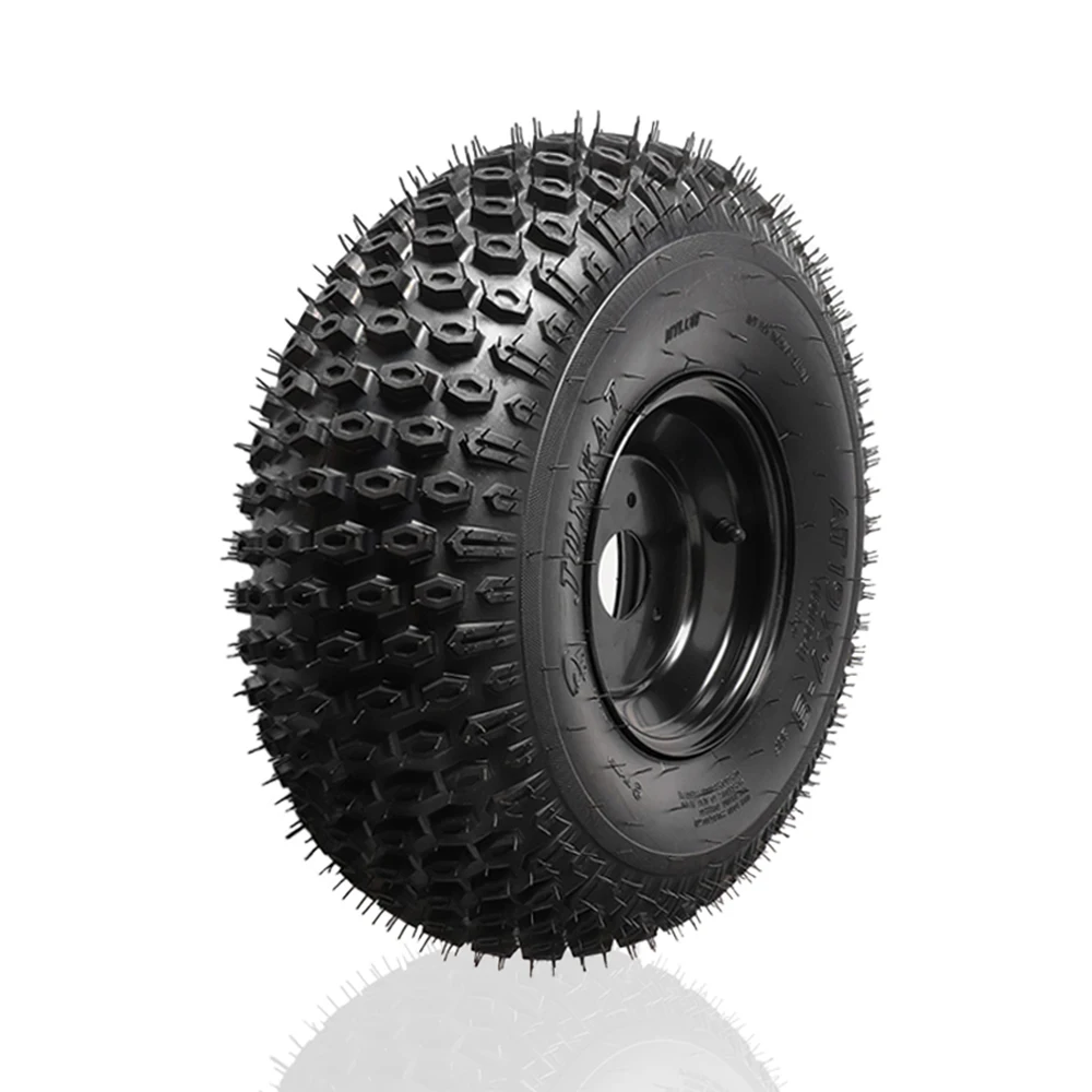 Off-Road resistente ao desgaste Tubeless pneu, cubo de roda preta, apto para ATV, Buggy, carrinho de golfe, Quad, Go Kart acessórios, 19x7, 8, 180, 80-8