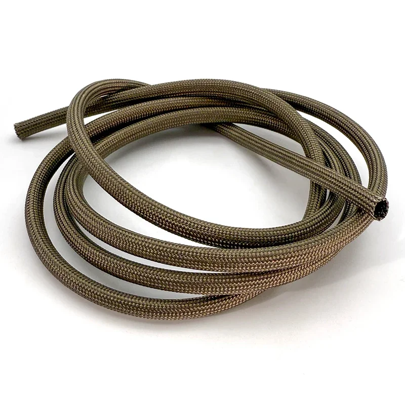 High Temperature Basalt Fiberglass Sleeve Flame Retardant Electrical Insulation Cable Sleeve ID1~20mm For Various Wire Harnesses