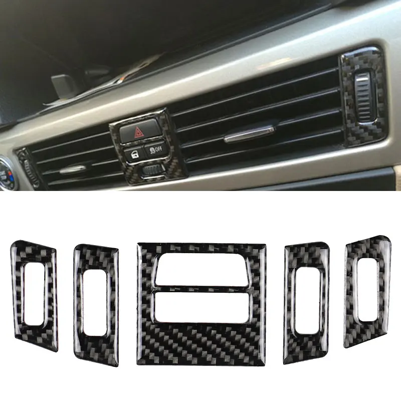 

Car Carbon Fiber Central Air Condition Vent Cover Trim For BMW 3 series E90 E92 E93 2005 2006 2007 2008 2009 2010 2011 2012 LHD