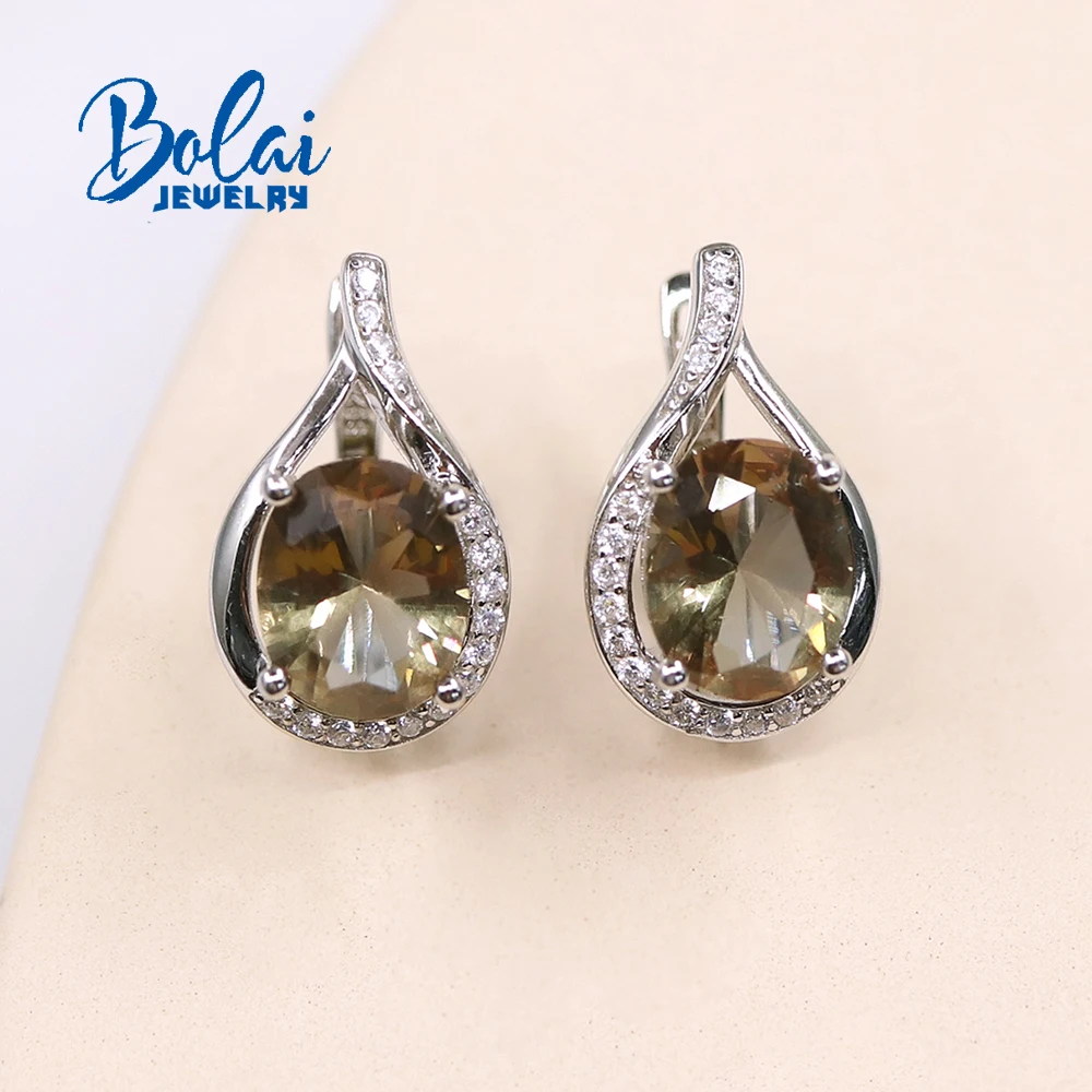 New Created Color Change Zultanite Earrings Simple Fashion Women's Fine Jewelry 925 Sterling Silver
