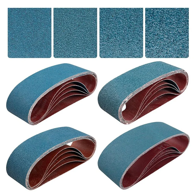 【Top Picks】3X21 Inch Belt Sander Sanding Belts Kit 20 Pcs (5 Each Of 40/60/80/120 Grits), Zirconia Belt Sander Paper Sanding Bel