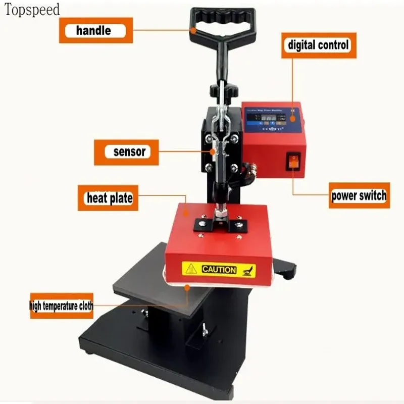 2025 New Small Heat Press Machine 15x15cm, T shirt Heat Transfer Machine