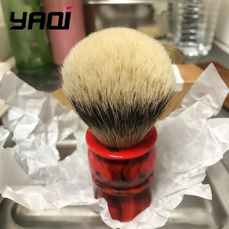 oferta-relampago-2026-brochas-de-afeitar-yaqi-edom-de-24-mm-con-pelo-100-de-pelo-de-texugo-silvertip-y-mango-de-resina-roja-para-hombre
