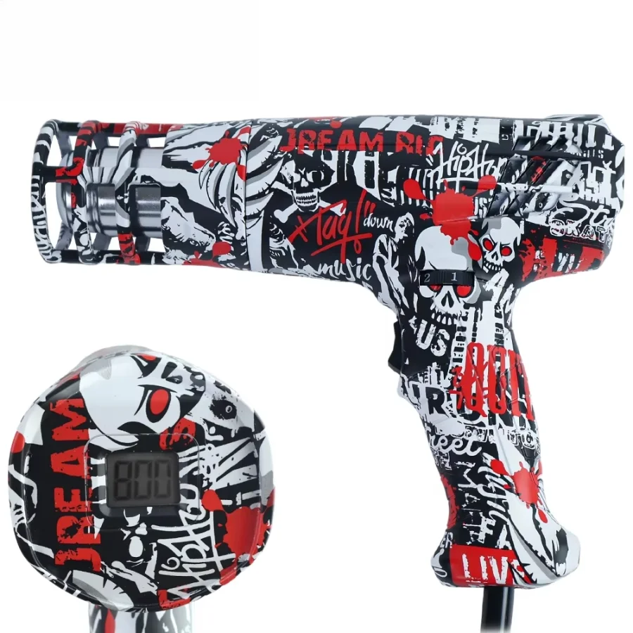 220V Graffiti Hot Air Gun Temperatures Adjustable Display Real time Temperature Car Film Shrink Wrapping With Anti scaled Cover