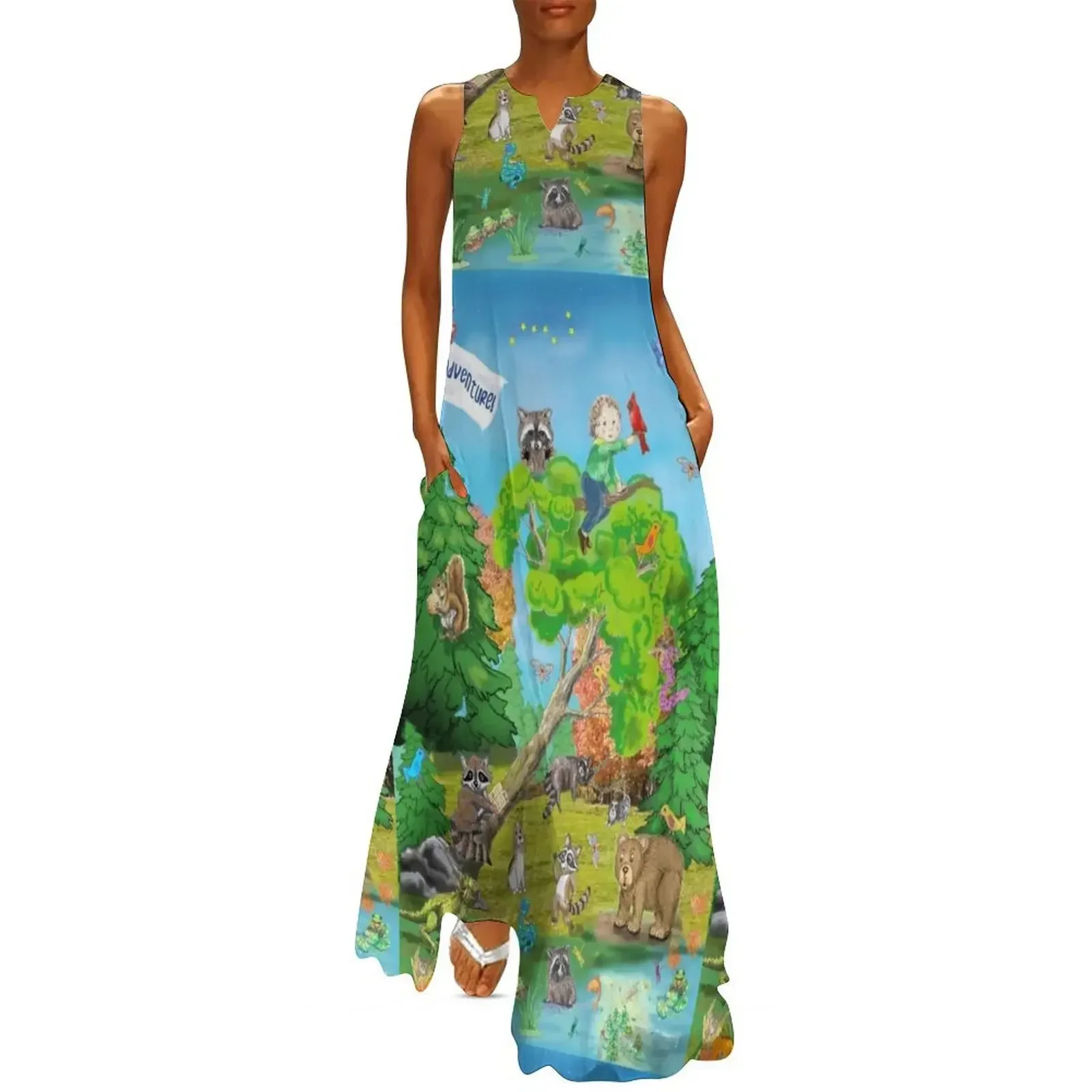 

HIdden Pictures Wilderness Kids Blanket CUSTOMIZED for your child Long Dress dress women elegant luxury long dress women