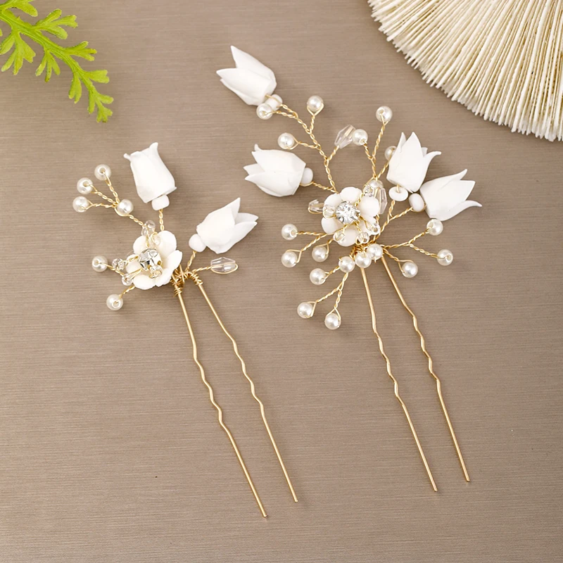 Acessórios para o cabelo de casamento, joias de cristal, flor, pente de cabelo, grampos de cabelo, enfeites de cabelo de noiva, tiaras femininas