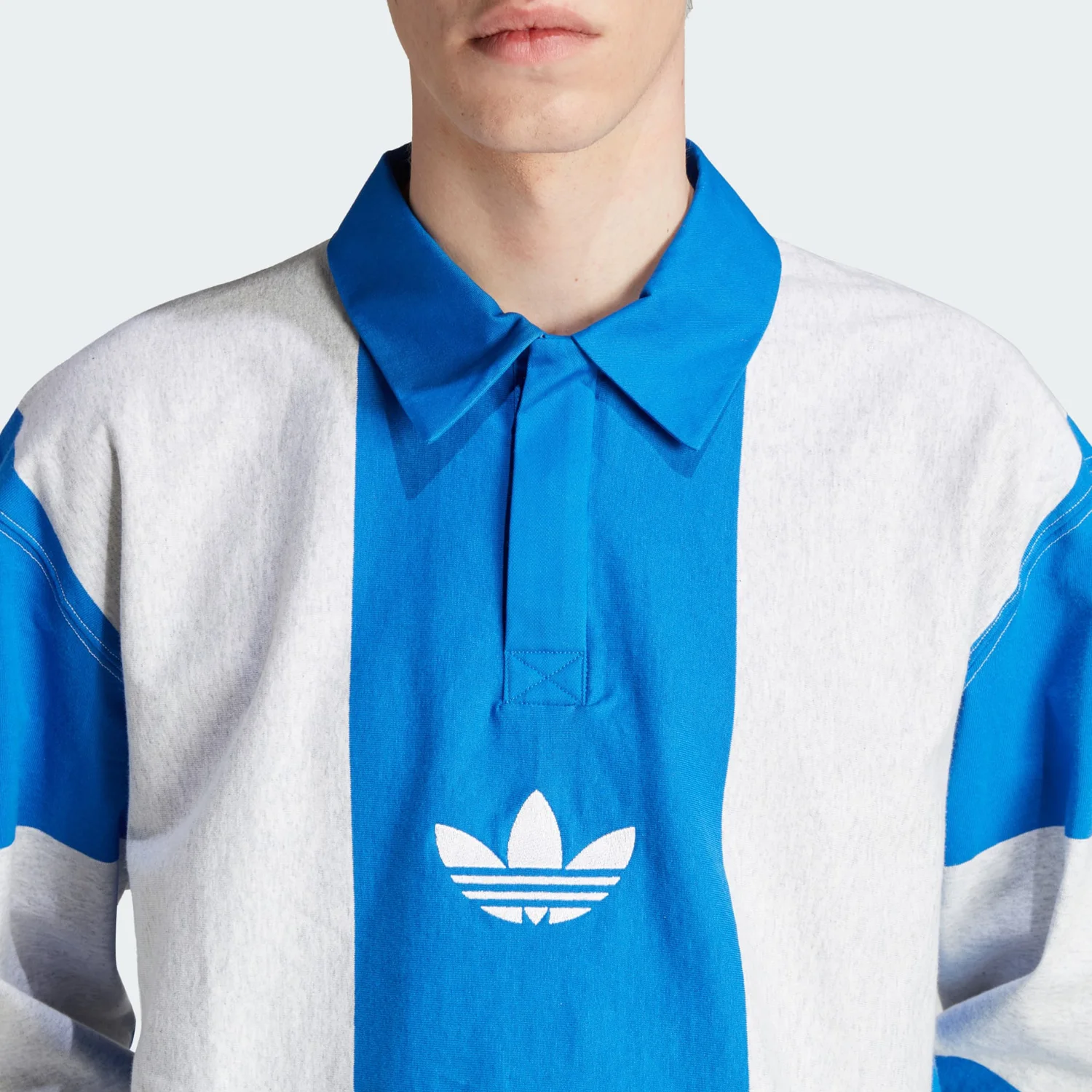 قميص بولو رياضي بأكمام طويلة للرجال من Adidas Official Authentic Originals IM4584