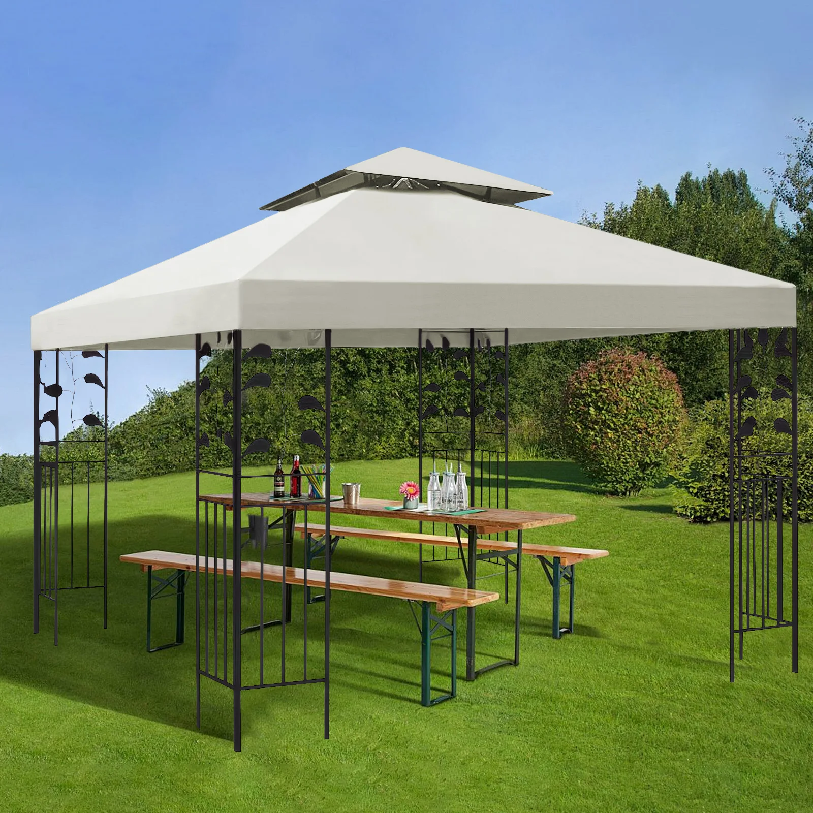 3x3m Gazebo Canopy Replacement Cover 118\