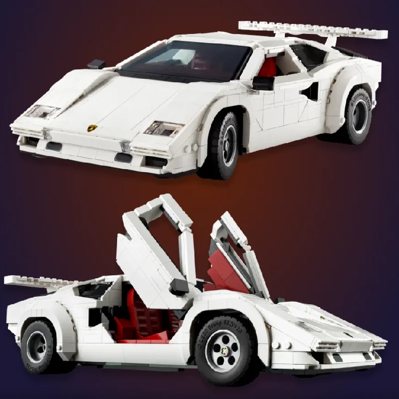 2025 NEW 10337 Countach 5000 QV Building Blocks Super Racing Car Model Classic Collection Bricks Cars Toys Boy Christmas Gift