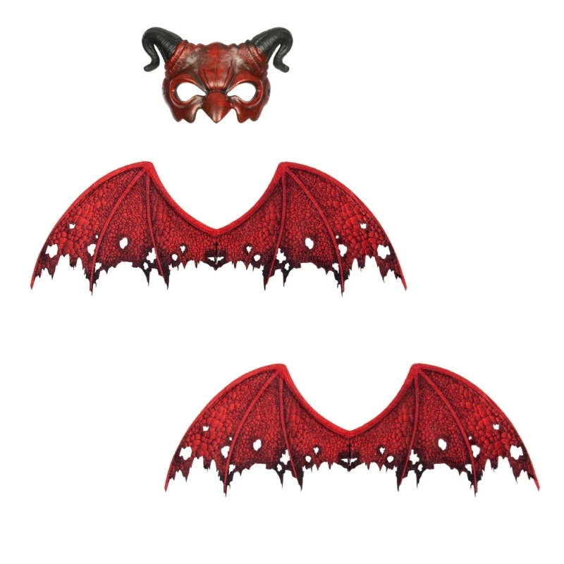 Dragon Wing Halloween Dragon Costume Devil Wing Demons Mask Cosplays Wing Gifts