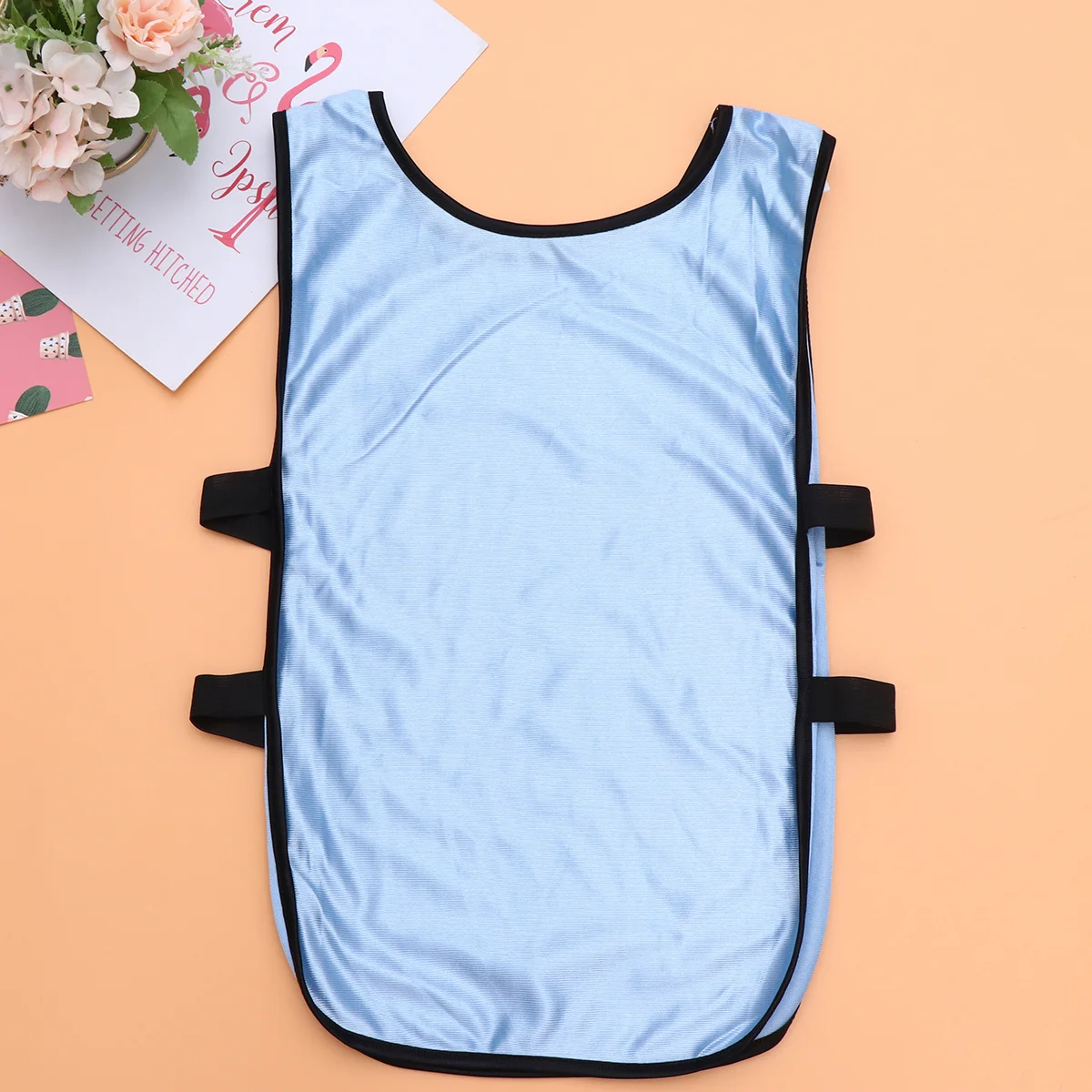 6 Buah Rompi Permainan Cepat Kering Jersey Ringan Bersirkulasi untuk Olahraga Tim Pakaian Anak-anak Kuning Siswa Laki-laki Perempuan