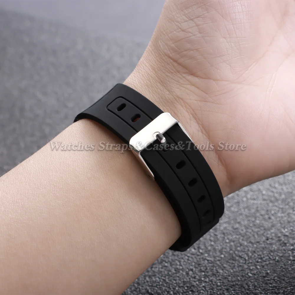 18 mm weiche Silikon-Uhrenarmbänder für Casio F-91W SGW400 W800H F84 F105/108 A158/168 AE1200, wasserdichtes Armband, Ersatzarmbänder – Detail 9