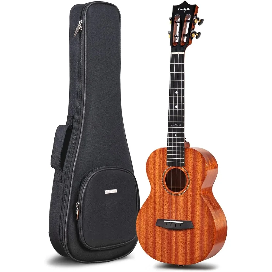 

Концертное укулеле EUC-MAD из цельного глянцевого красного дерева, оригинальный цвет, 23 дюйма, с высококачественным чехлом-сумкой толщиной 15 мм.