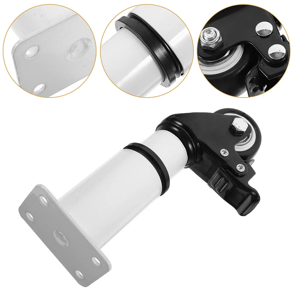 

4Pcs Heavy Duty Adjustable Furniture Legs with Smooth Rolling Casters for Office Desk Bed Frame Cabinet Sofa Table Support Legs