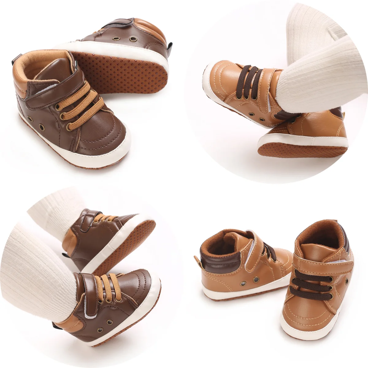 Boys Fashion Casual Shoes Spring And Autumn Baby Casual Shoes 0-18 Months Flat Shoes Baby Walking Shoes