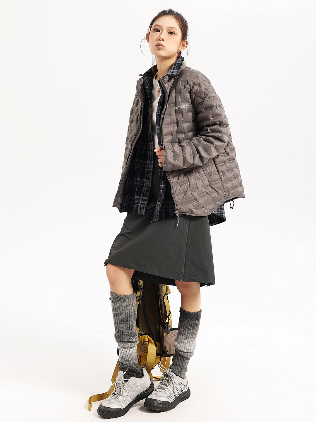 

Outdoor Short Thickened Stand Collar Women's down Jacket Winter Warm Clothing Nylon Fabric Duck down Filling City Casual Style