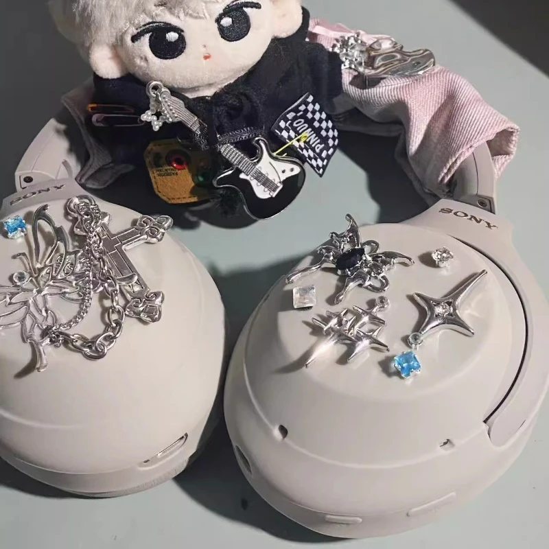 Butterfly Flash Headband Cover for Sony WH-1000XM4/XM5/WH-1000XM3 Headphones Protective Decor Accessory Decor Custom Peripheral