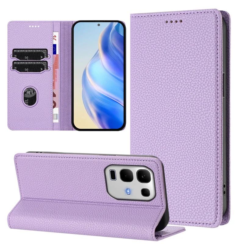 

Infinix Note 50S 5G X6870 Чехол с магнитом и откидной крышкой, кожаный чехол для Infinix Note 50S X6870, противоударный магнитный кожаный флип-чехол