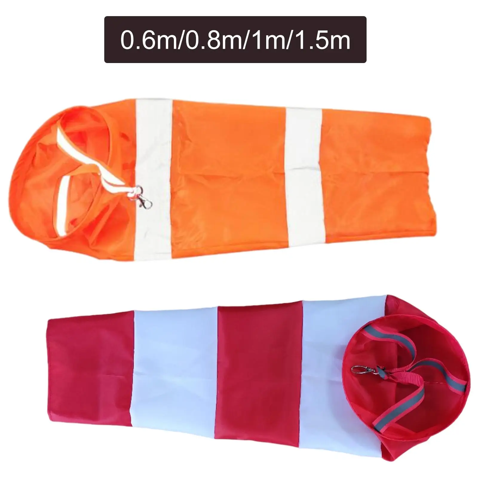 Hanging Airport Windsock Ripstop Oxford Cloth Rainbow Wind Measurement Sock Bag