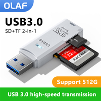 2 in 1 USB 3.0/2.0 Micro SD TF Card Reader Multi Memory Card Adapter for PC Laptop Accessories Flash Drive High Speed CardReader