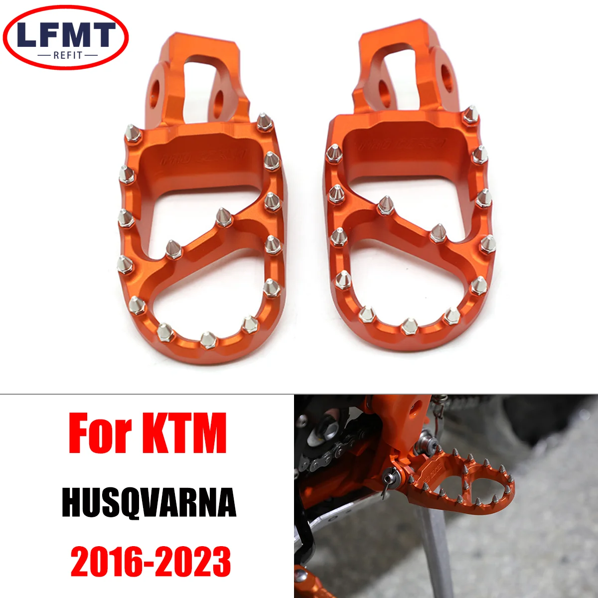 

Foot Pegs FootRest Footpegs Rests Pedals For KTM XC XCF EXC EXCF SX SXF GasGas EX EC ECF MC Husqvarna FC FE TX FX TC 2016-2023