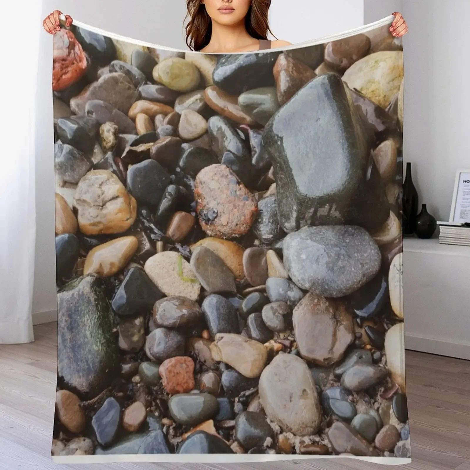 

Beach Pebbles Throw Blanket Summer Beddings Extra Large Throw Sofas Nap Blankets