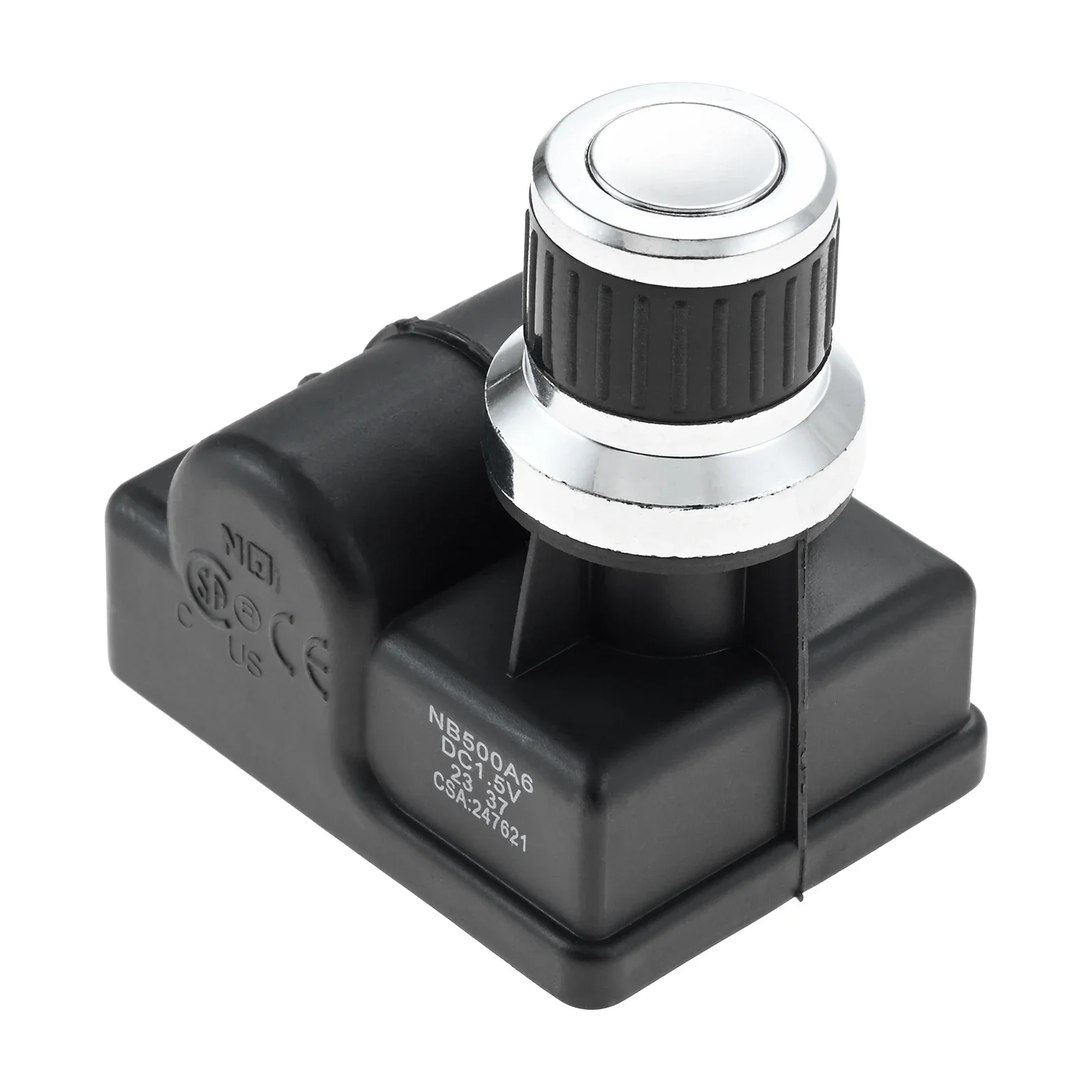 6 منفذ DC-1.5V AA بطارية دفع زر شواية الغاز مشعل شرارة مولد العالمي مطلي بالكروم غطاء أزرار شرارة مولد