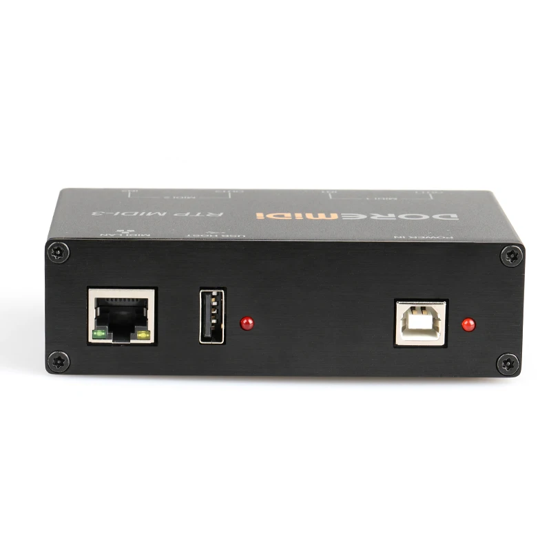 DOREMiDi USB & MIDI Netzwerk Box Gateway für MIDI Geräte Standard Ethernet RTP-MIDI Interface