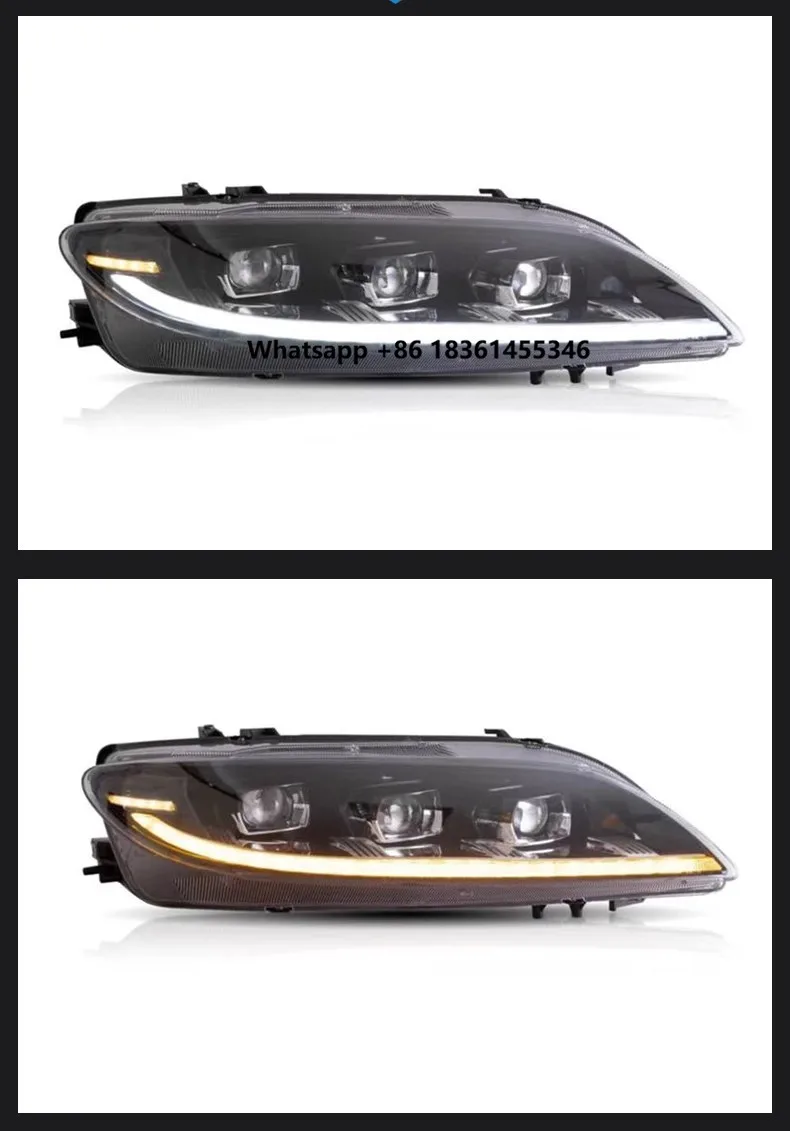 

Car Head Light for 6 03-15 modified LED Lens headhights with dynamics trun signal Daytime Running Light