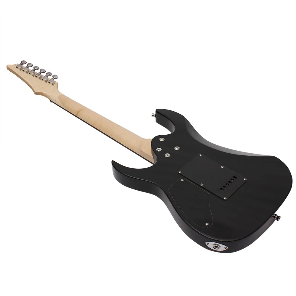 IRIN Sunset Black 24 Frets Electric Guitar 6 Strings Maple Body Neck Guitarra with Bag  Amplifier Tuner Capo Pick Cleaning Cloth