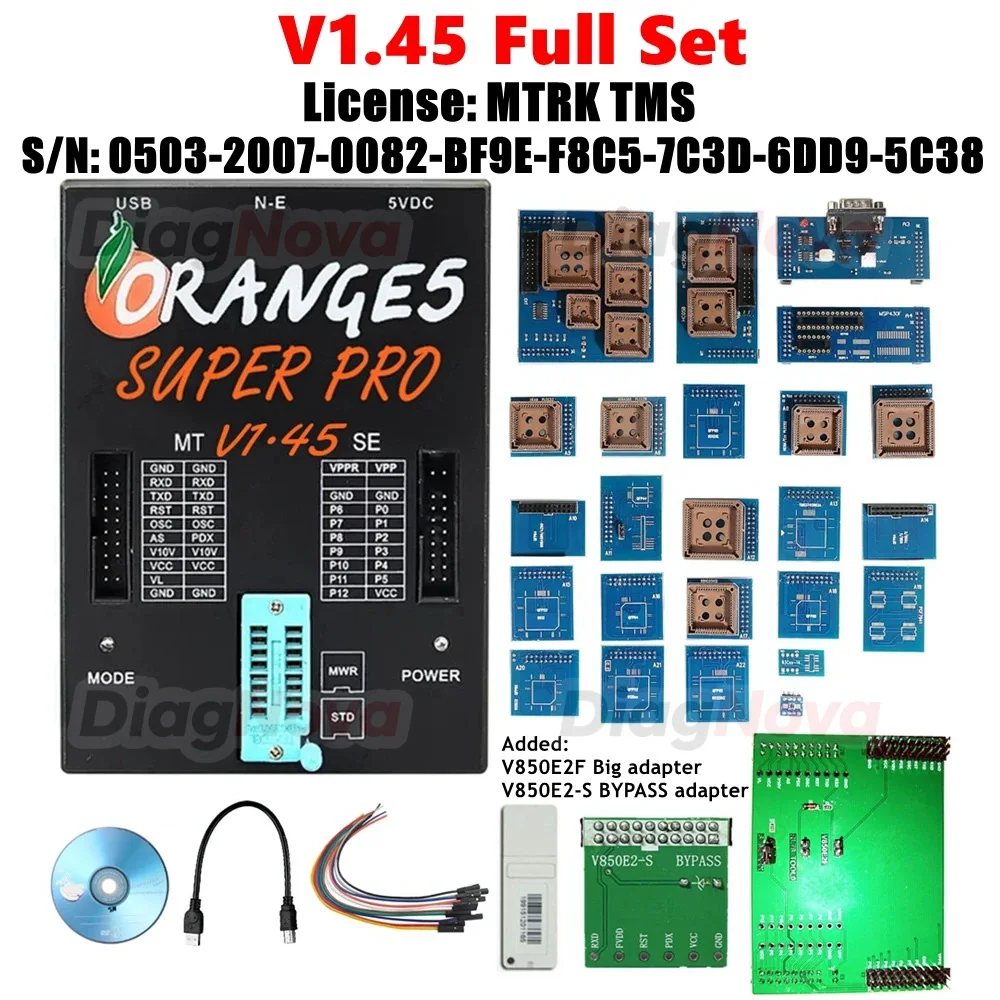 

V1.42 V1.45 Orange5 Super Pro ECU Programmer Full Activation License More ECU MCU List Adapters Professional Programming Device